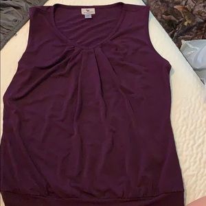 Purple polyester tank top